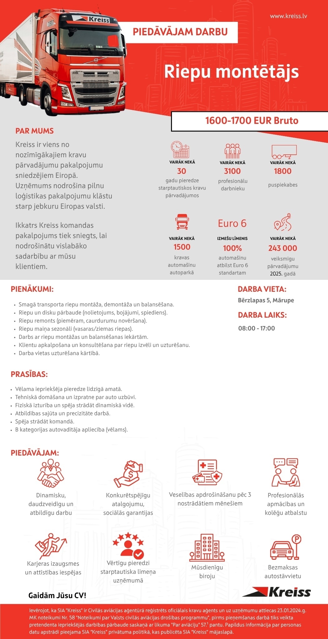 Kreiss, SIA Riepu montētājs/-a