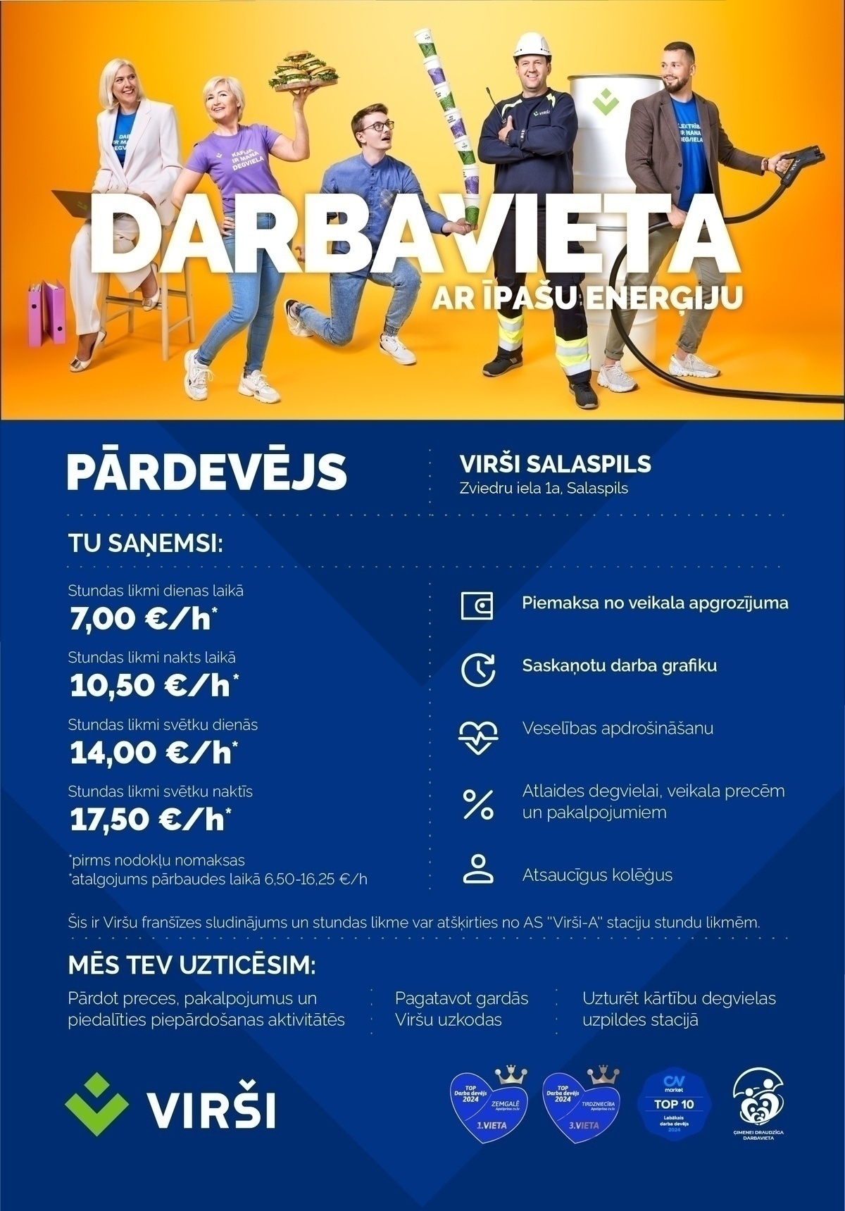 Virši-A, AS Pārdevējs/-a DUS Salaspils (franšīze)