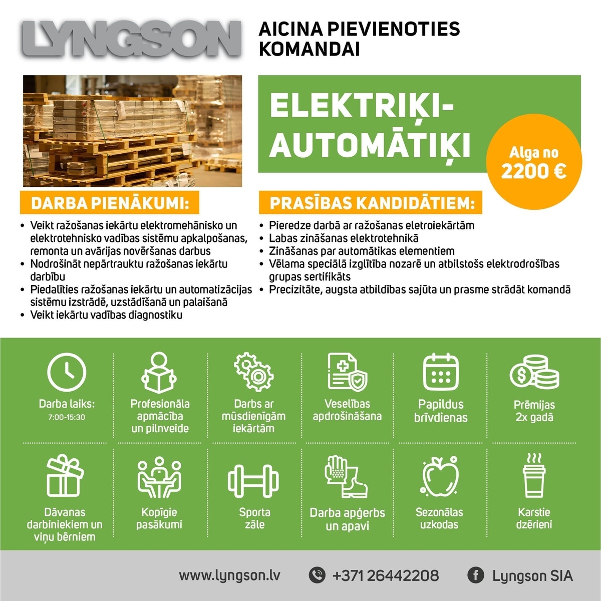 Lyngson, SIA Elektriķis/-e - automātiķis/-e