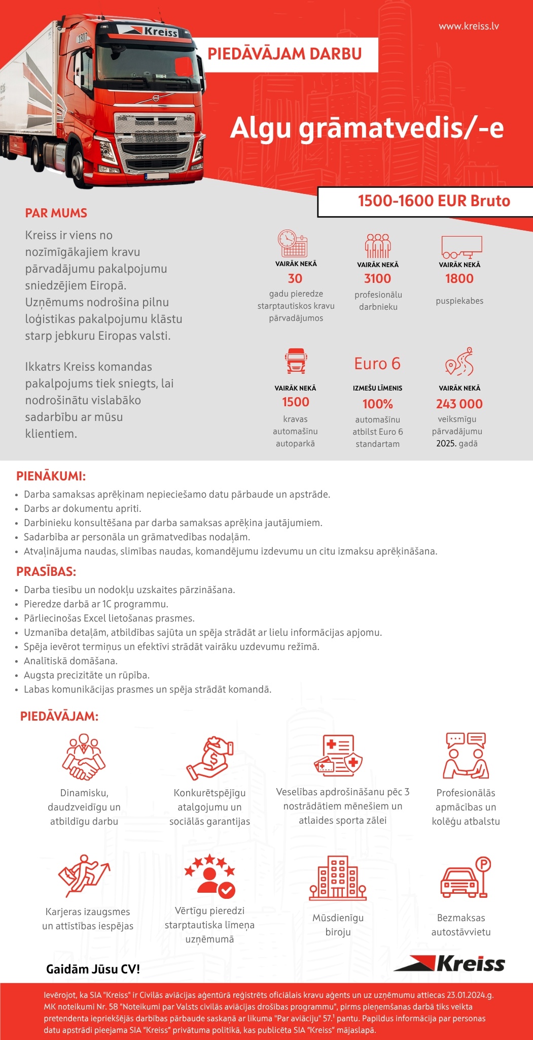 Kreiss, SIA Algu grāmatvedis/-e