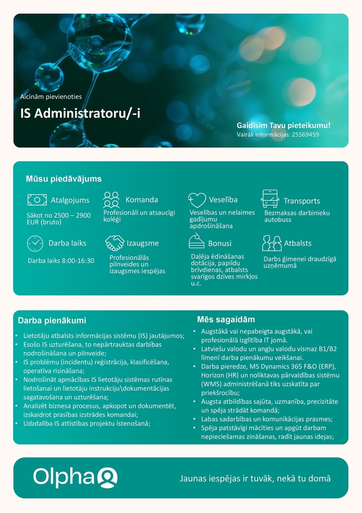Olpha, AS IS administrators/-e