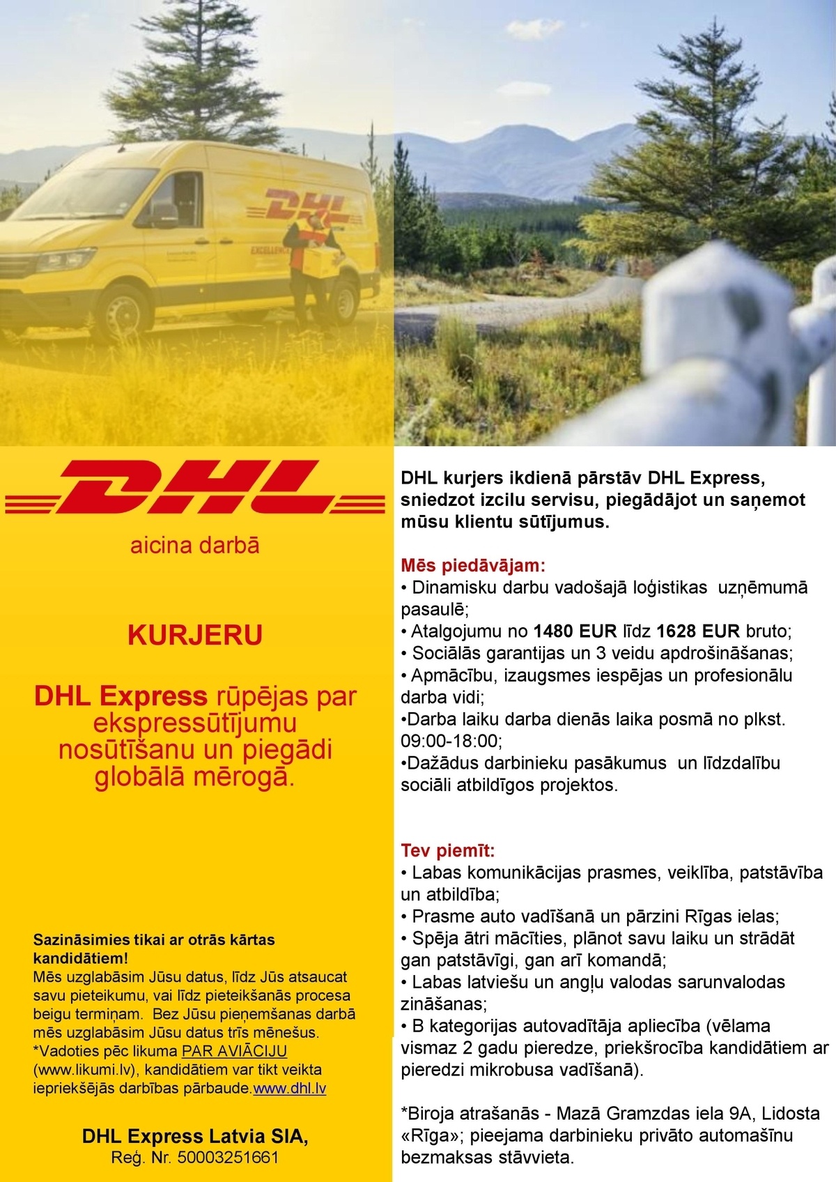 DHL Express Latvia, SIA Kurjers/-e
