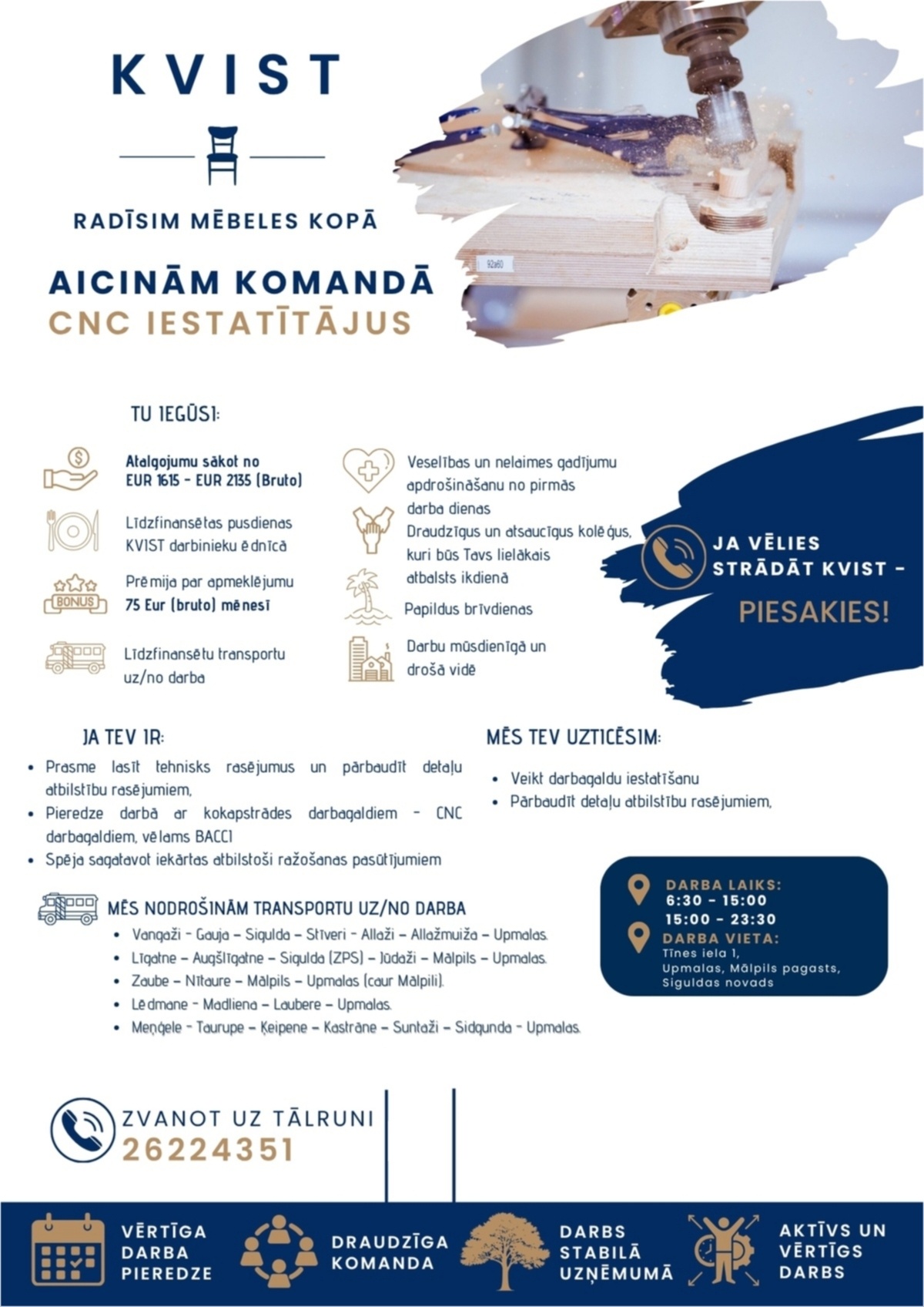 KVIST, SIA CNC iestatītājs/-a