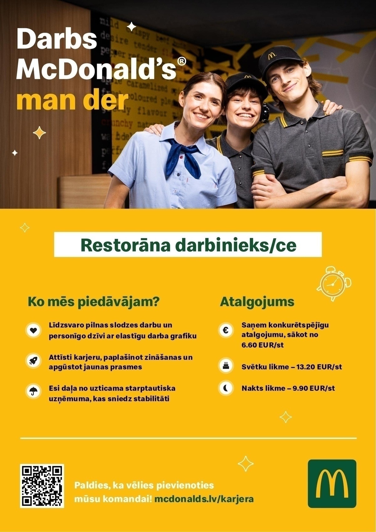 PREMIER RESTAURANTS LATVIA, SIA "McDonald's" virtuves darbinieks/-ce