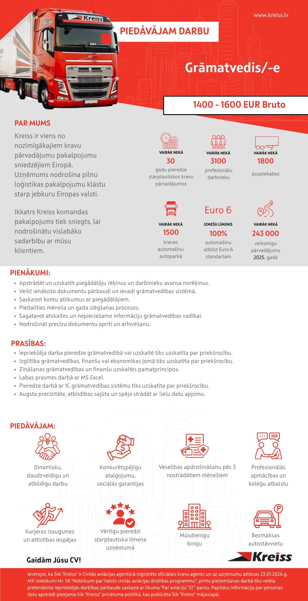 Kreiss, SIA Grāmatvedis/-e