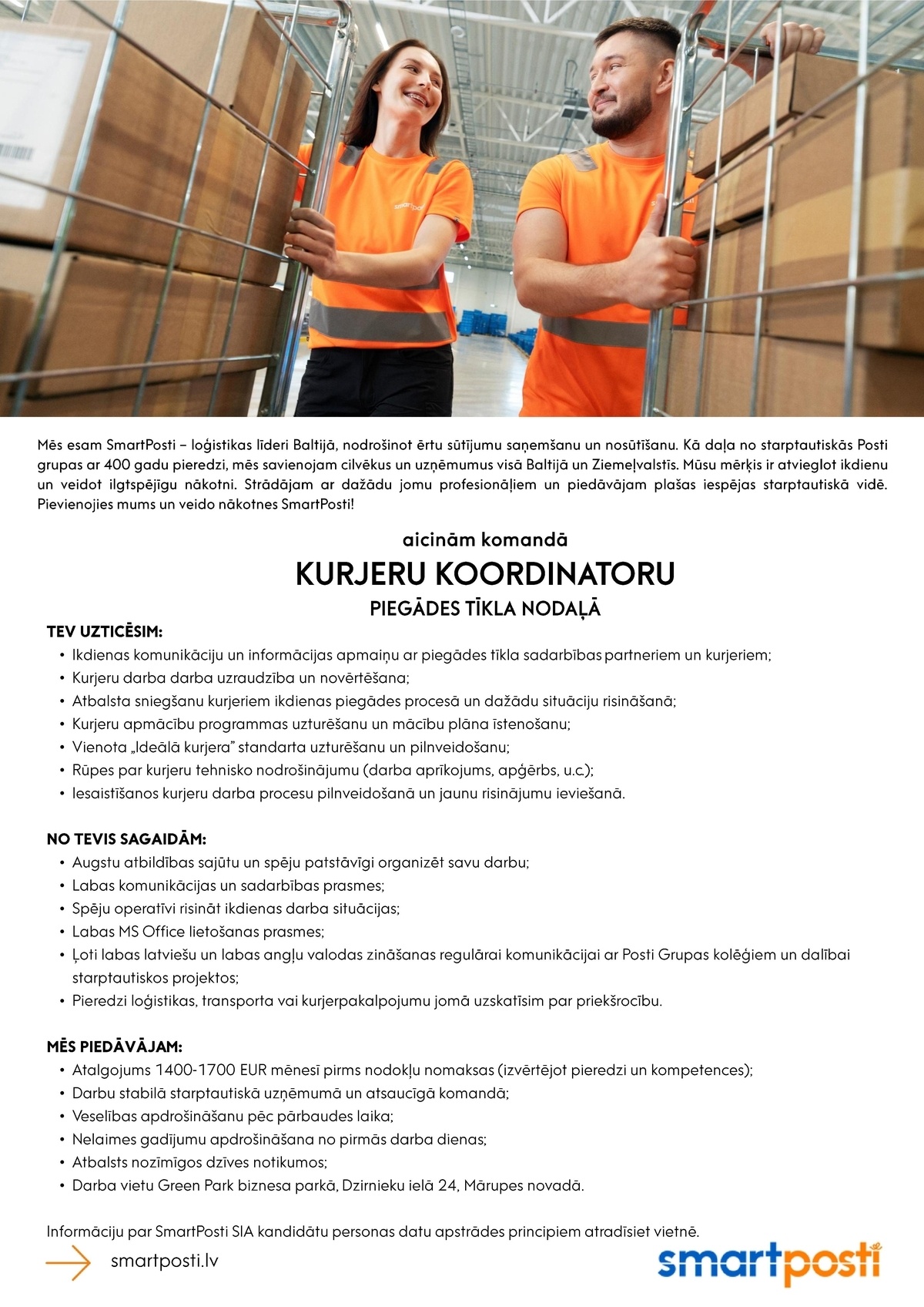 SmartPosti, SIA KURJERU KOORDINATORS/-E