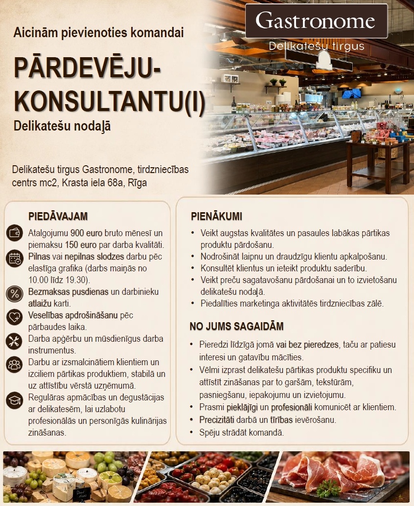REATON, SIA Pārdevējs/-a - konsultants/-e