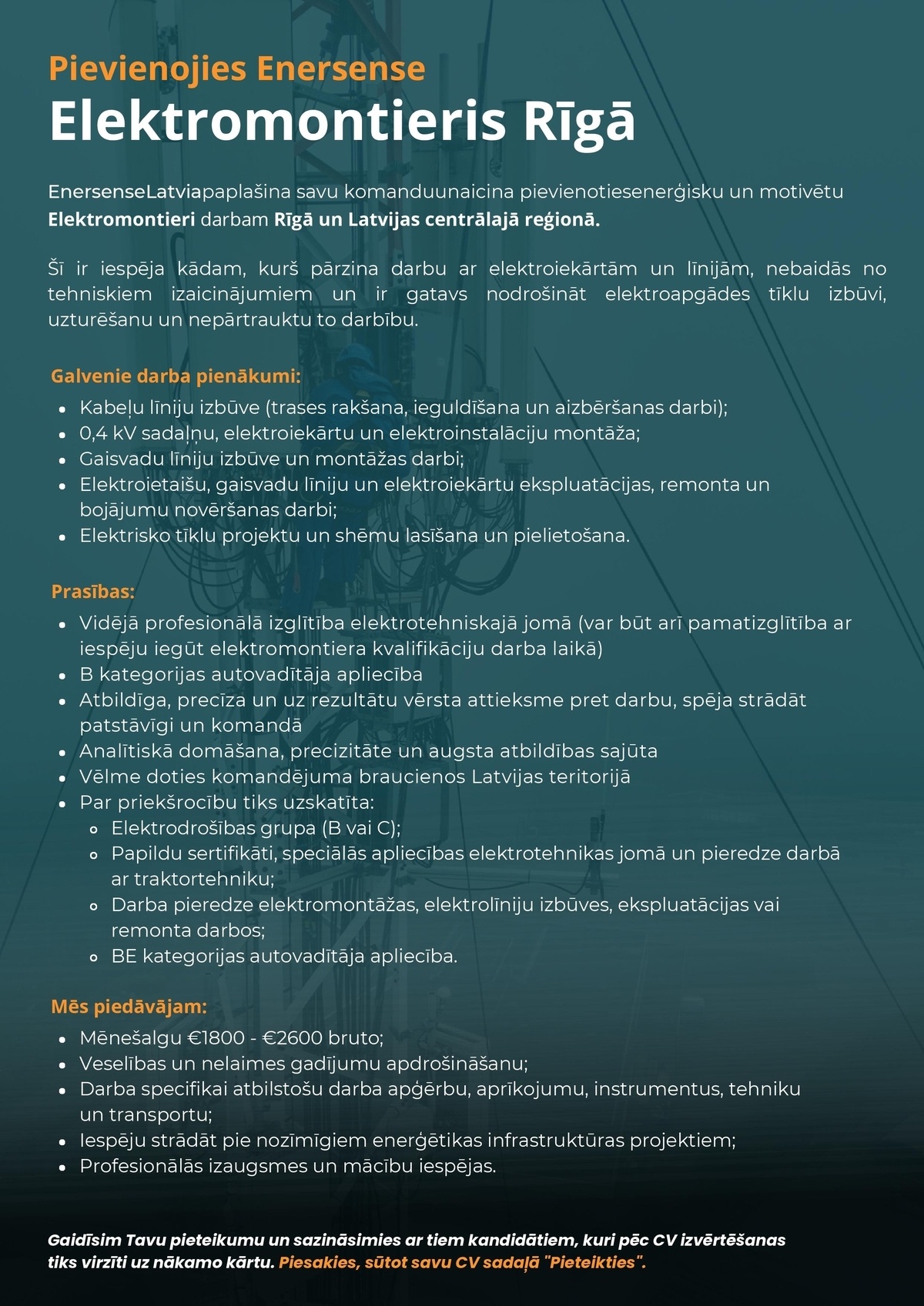 Enersense, SIA Elektromontieris/-e Rīgā