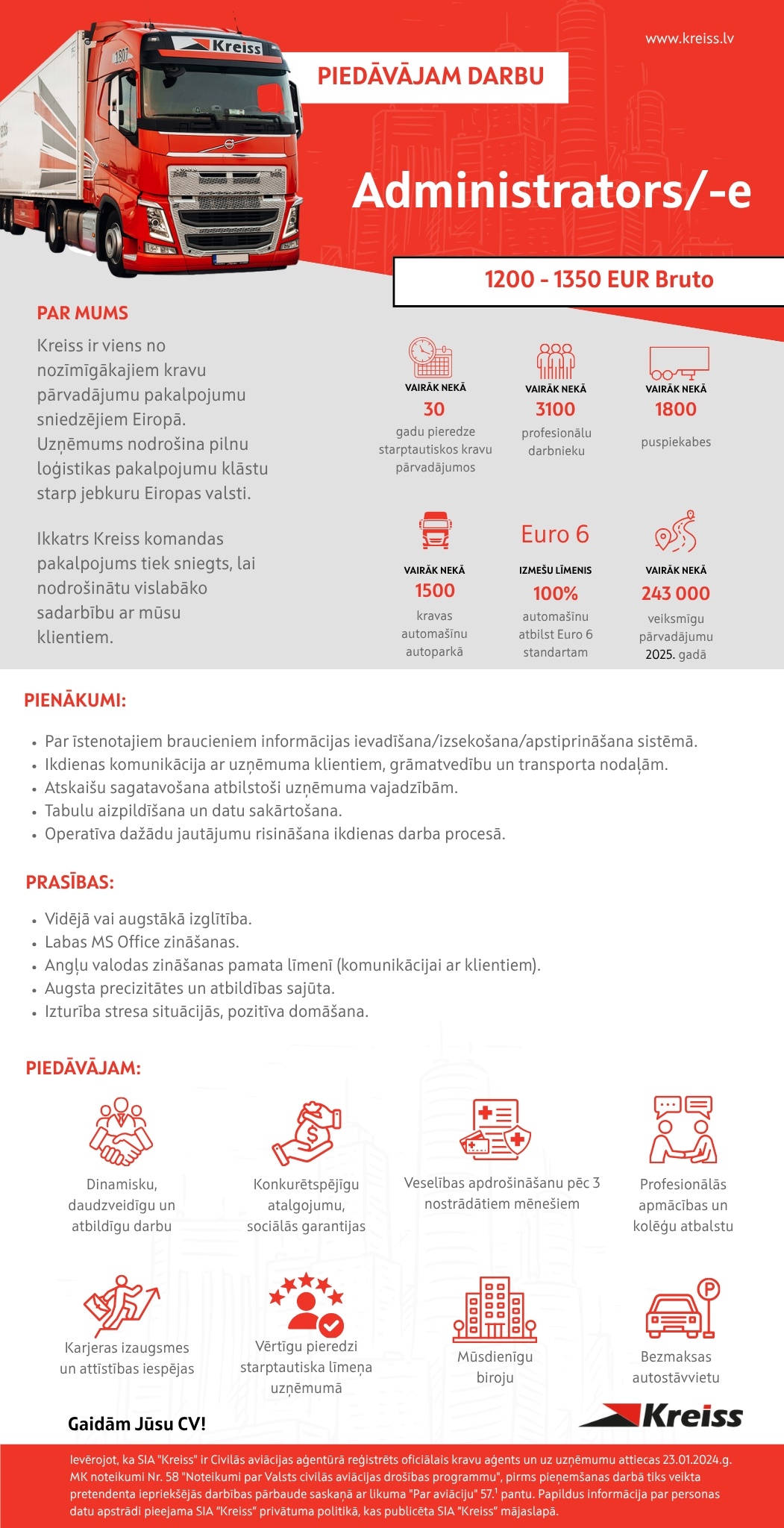 Kreiss, SIA Administrators/-e
