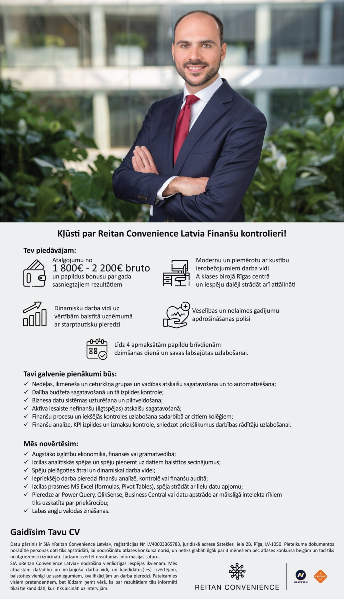 Reitan Convenience Latvia, SIA Finanšu kontrolieris/-e