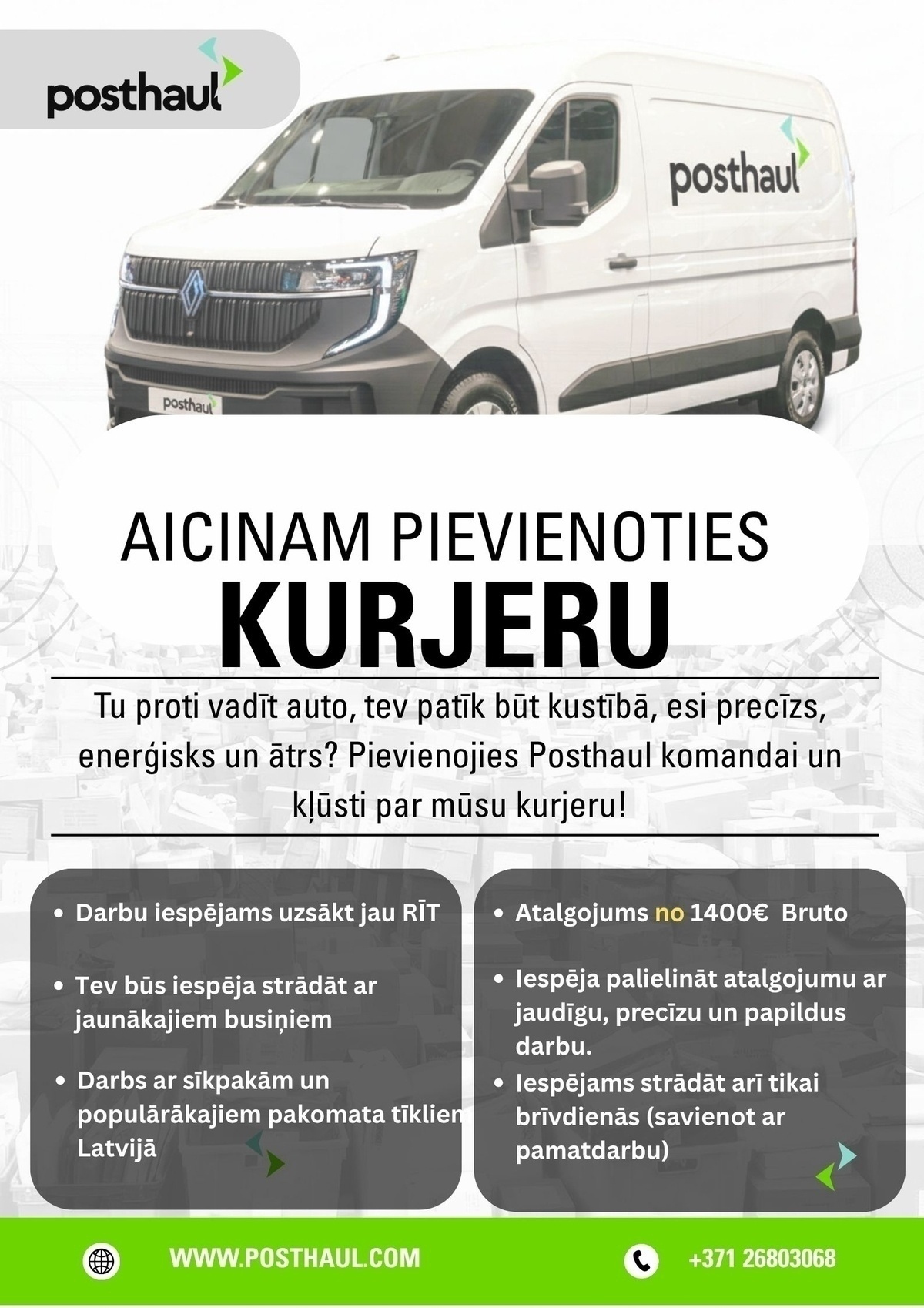 PostHaul, SIA Kurjers/-e