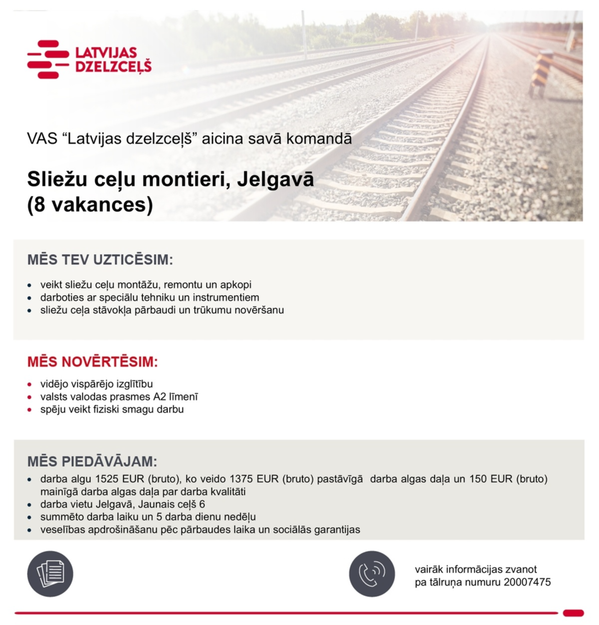 Latvijas dzelzceļš, VAS Sliežu ceļu montieris/-e