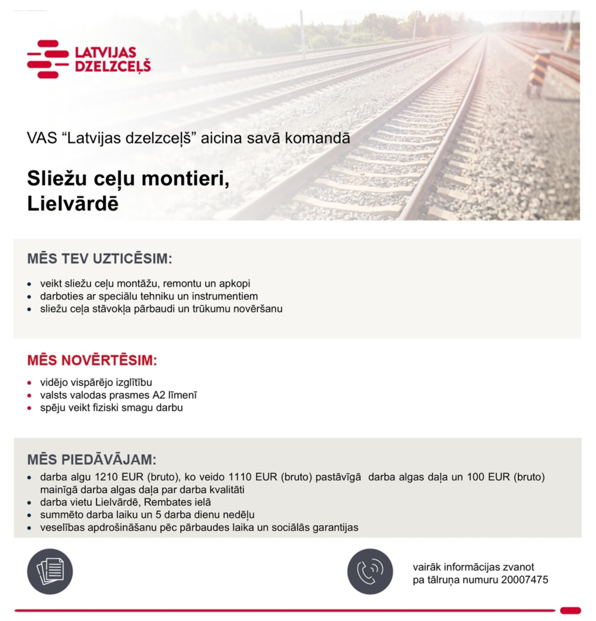 Latvijas dzelzceļš, VAS Sliežu ceļu montieris/-e