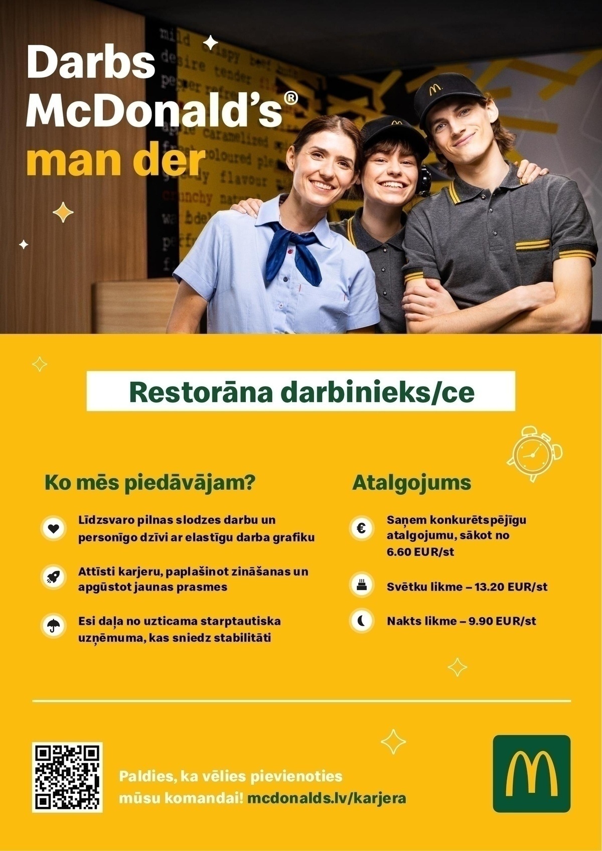 PREMIER RESTAURANTS LATVIA, SIA "McDonald's" virtuves darbinieks/-ce