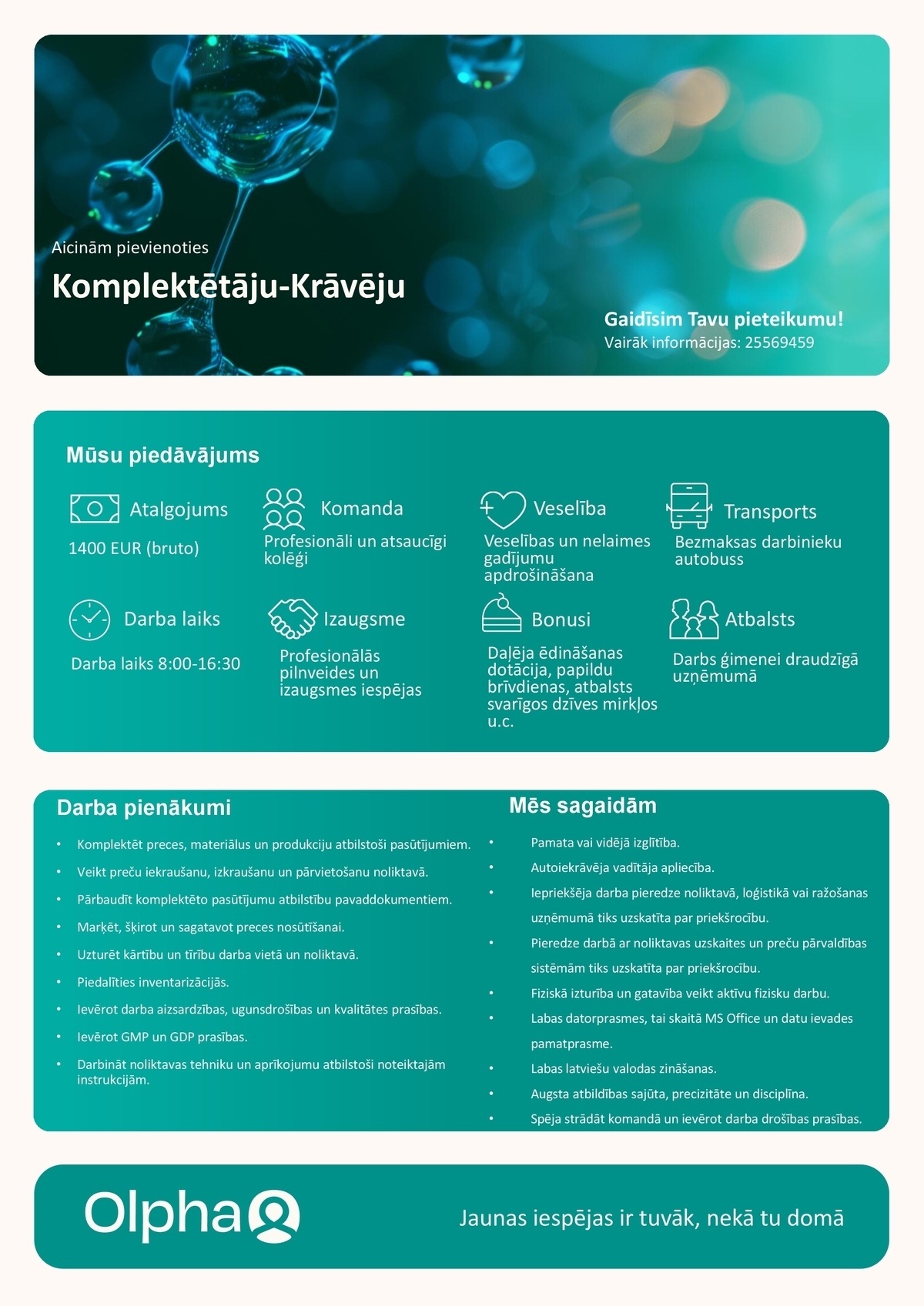 Olpha, AS Krāvējs - Komplektētājs